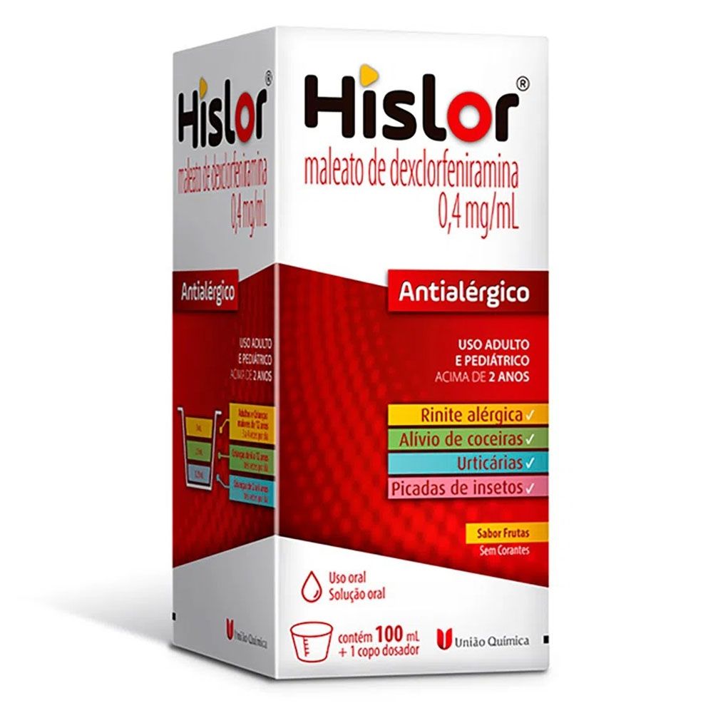 HISLOR 0,4MG/ML UNIAO QUIMICA SOLUCAO ORAL 100ML