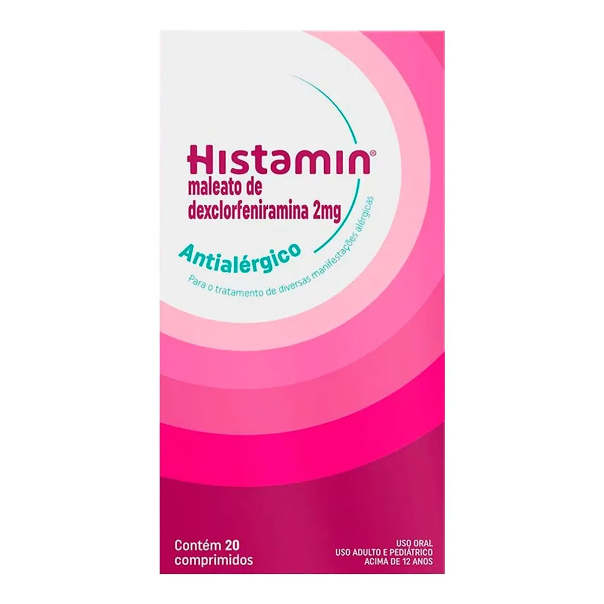 HISTAMIN 2MG NEO QUIMICA CAIXA COM 20 COMPRIMIDOS