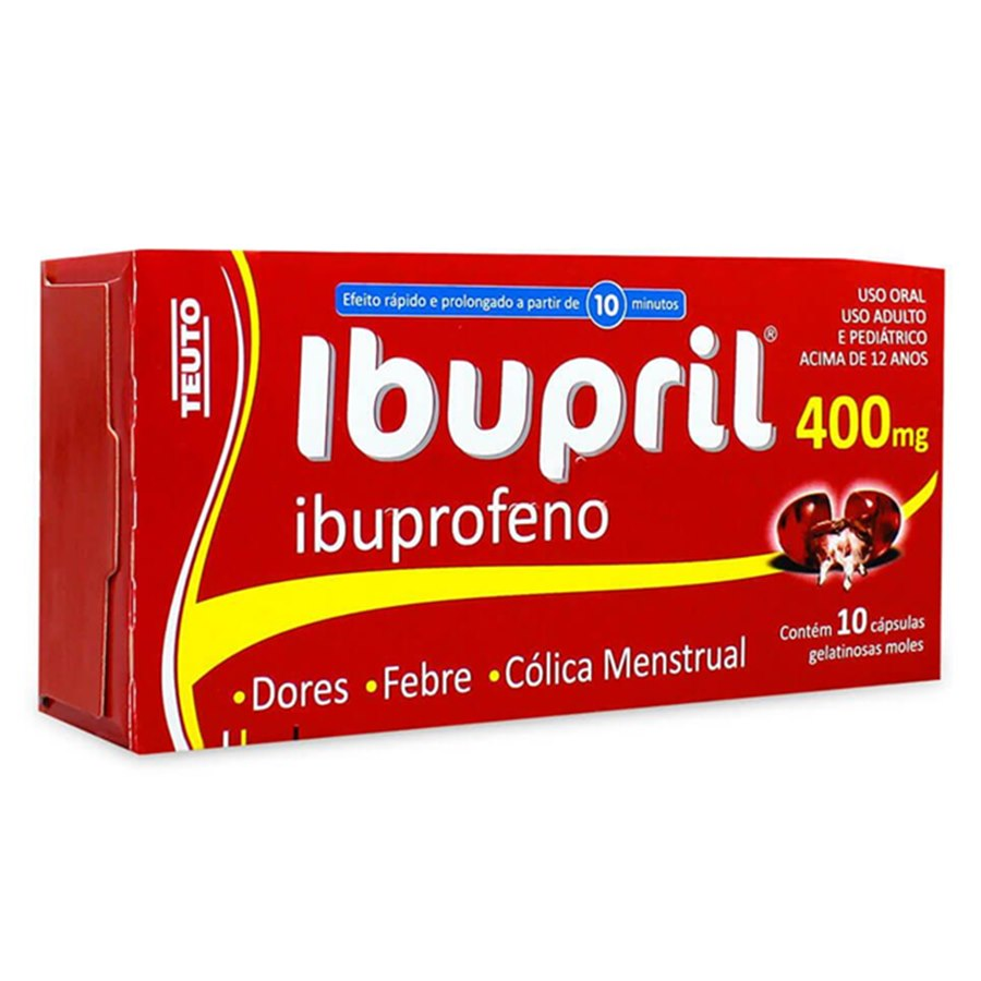 IBUPRIL 400MG TEUTO CAIXA COM 10 CAPSULAS