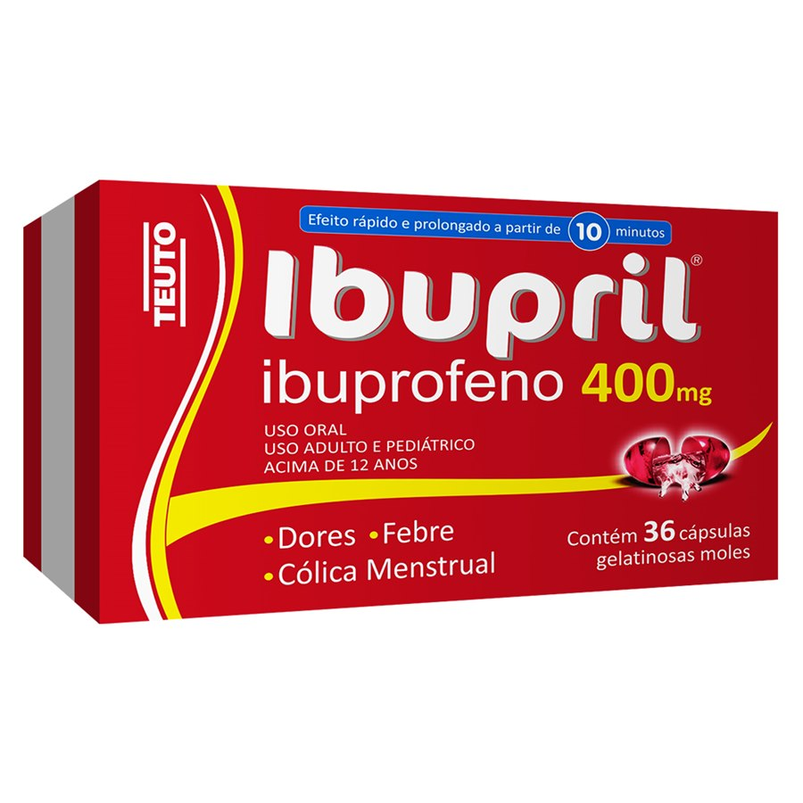IBUPRIL 400MG TEUTO CAIXA COM 3 CAPSULAS