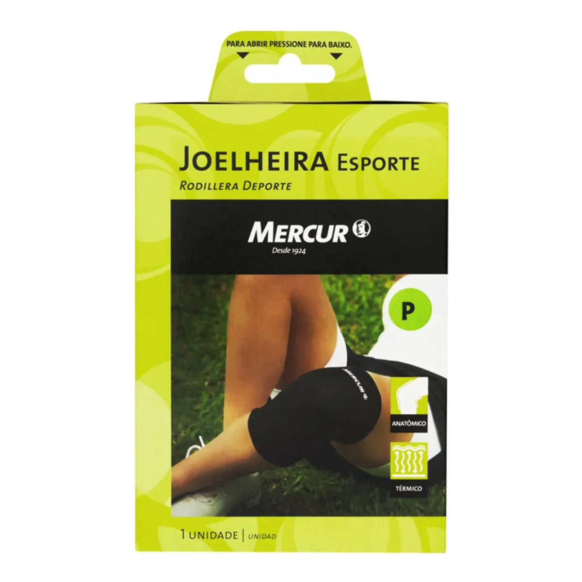 JOELHEIRA ESPORTE PRETA TAMANHO P MERCUR