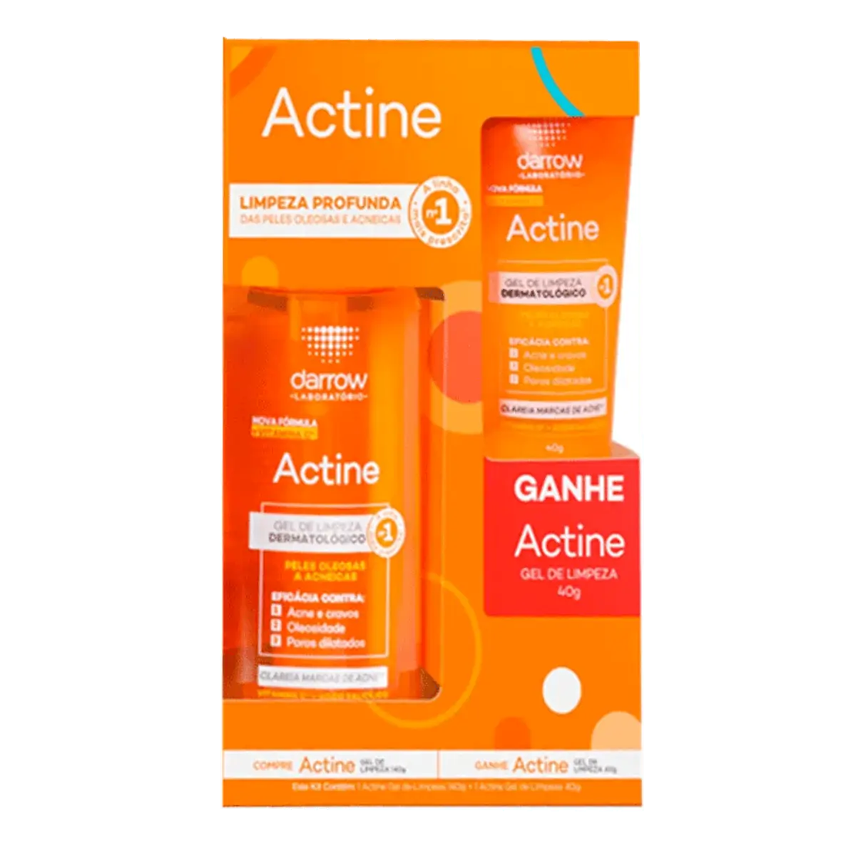 KIT ACTINE GEL DE LIMPEZA 140G + 40G
