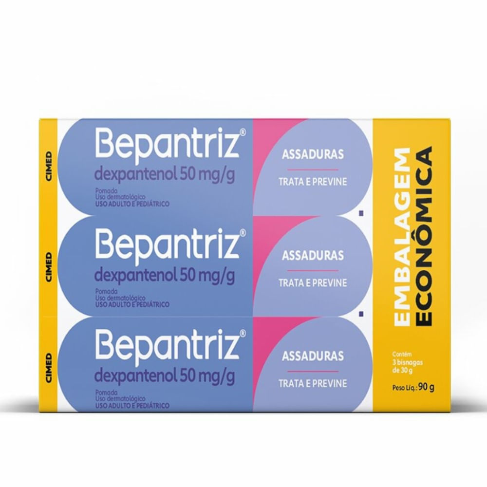 KIT BEPANTRIZ 50MG/G POMADA 3 BISNAGAS DE 30G