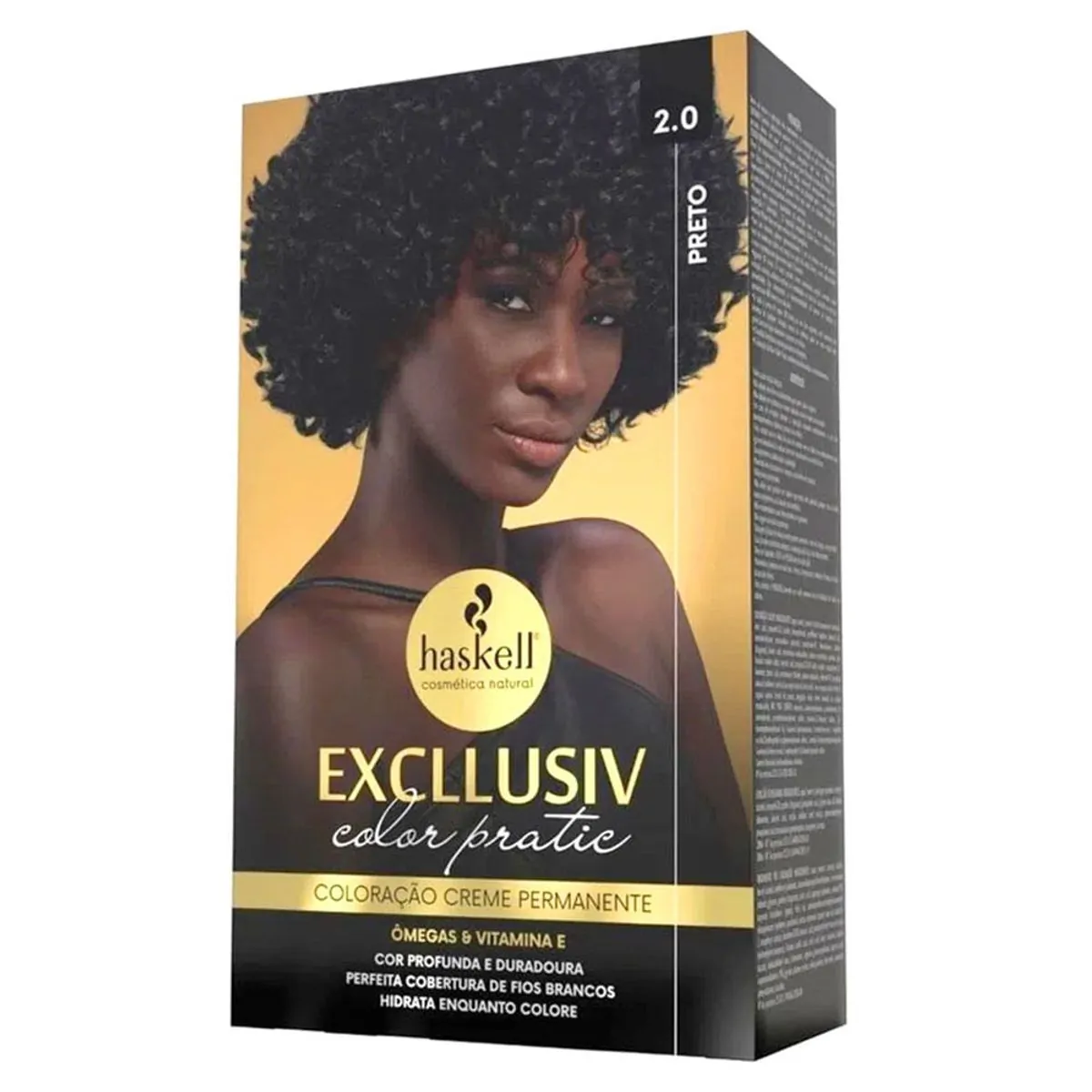 KIT COLORACAO HASKELL COLOR PRATIC 2.0 PRETO
