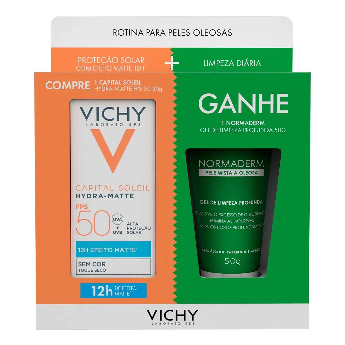 KIT HYDRA-MATTE FPS50 COR 4.0 30G + NORMADERM GEL 50G