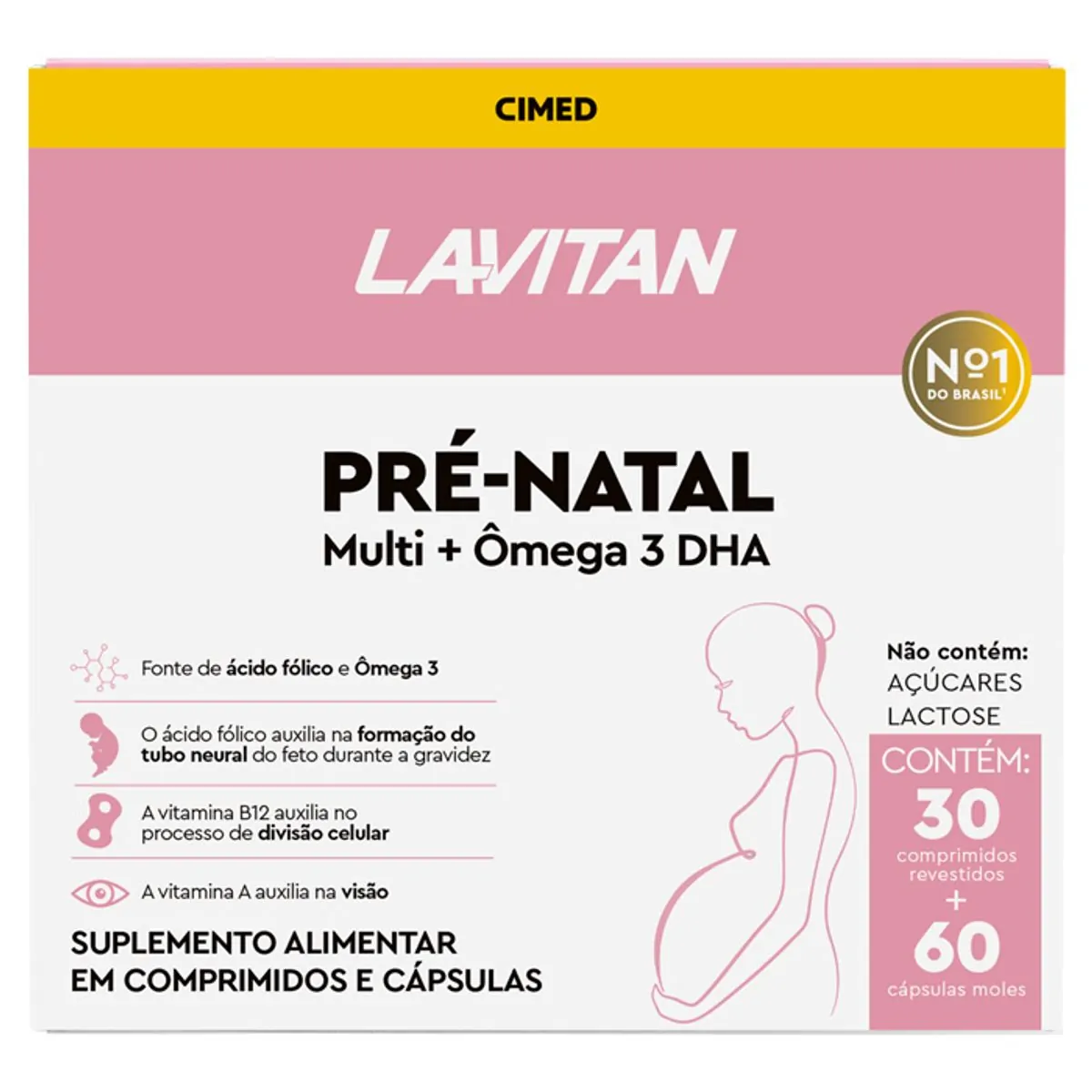 KIT LAVITAN PRE-NATAL 30 COMPRIMIDOS + OMEGA 60 COMPRIMIDOS
