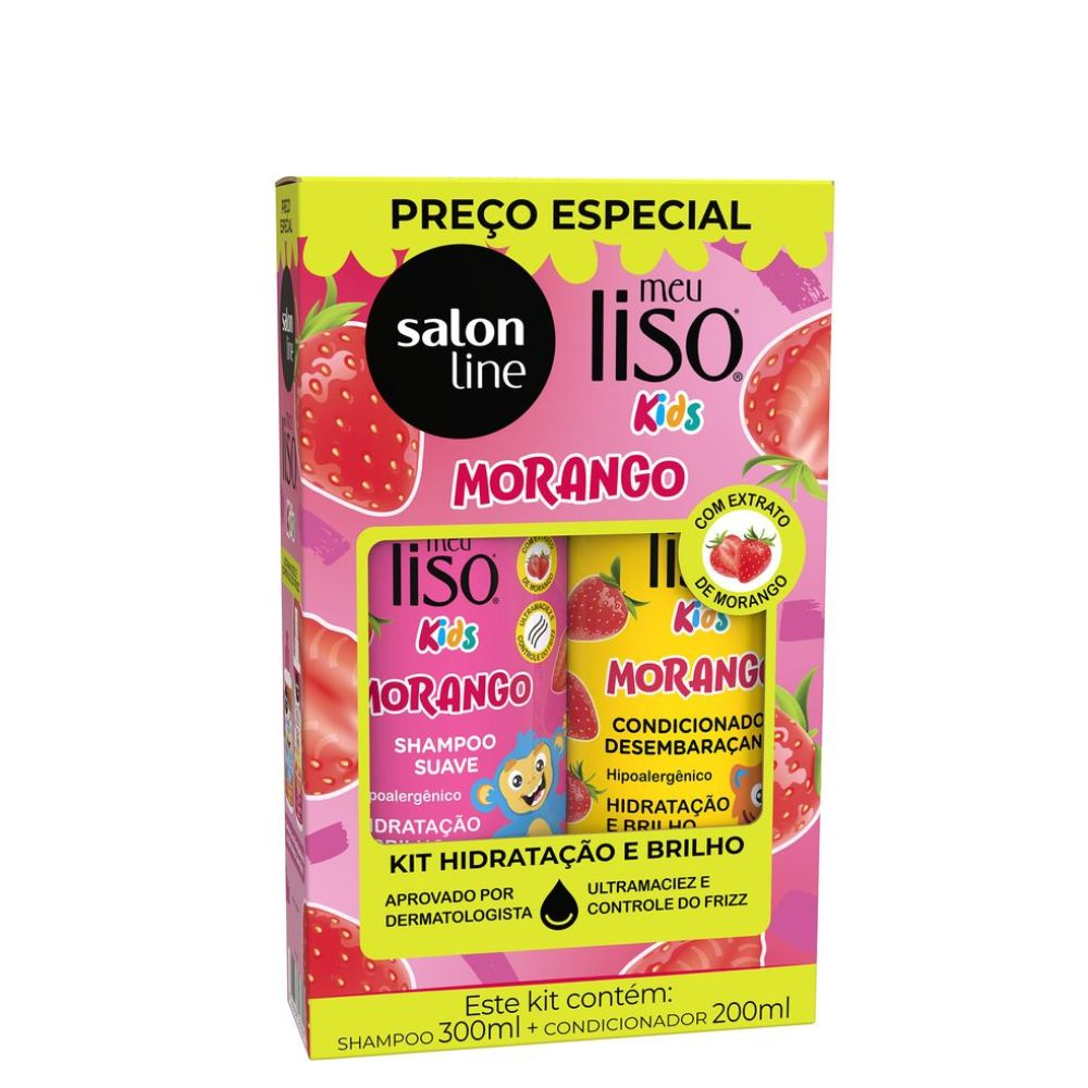 KIT SALON LINE MANGA KIDS SHAMPOO 300ML + CONDICIONADOR 200ML