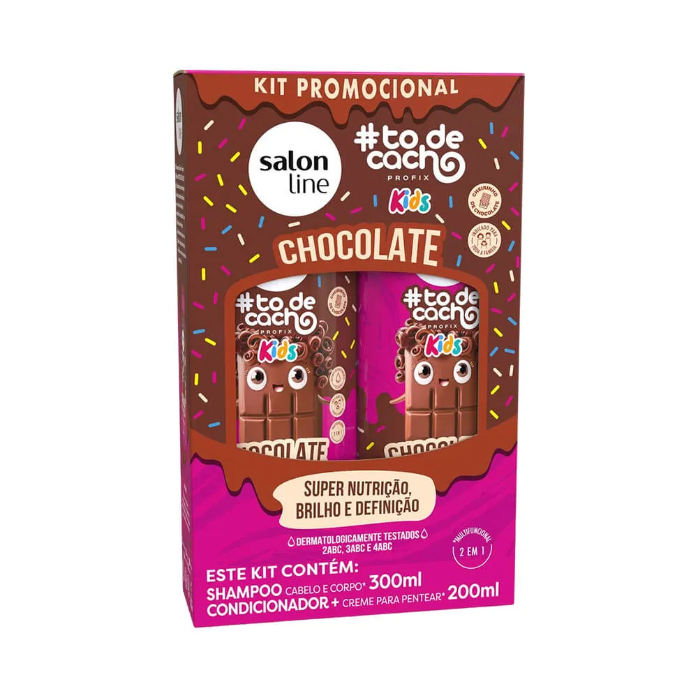 KIT SALON LINE #TODECACHO KIDS SHAMPOO 300ML + CONDICIONADOR 200ML