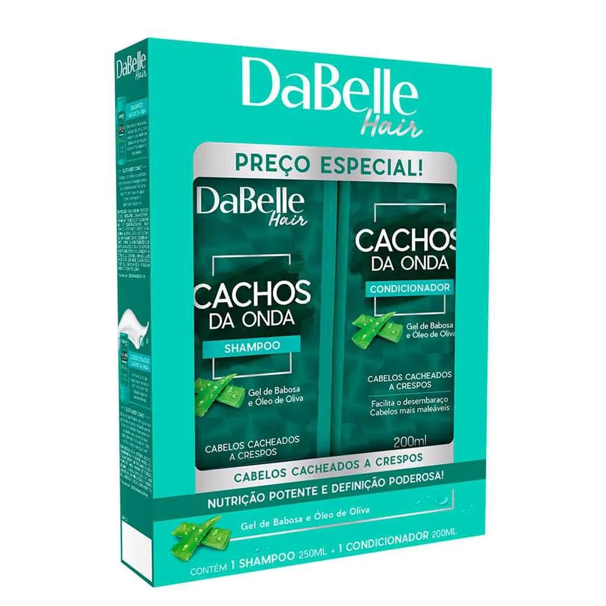 KIT SHAMPOO E CONDICIONADOR DABELLE CACHOS DA ONDA 450ML