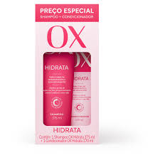 KIT SHAMPOO E CONDICIONADOR OX HIDRATA 375ML E 170ML