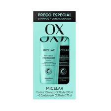 KIT SHAMPOO E CONDICIONADOR OX MICELAR 200ML E 170ML