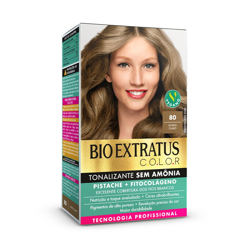 KIT TONALIZANTE BIO EXTRATUS COR 8.0 LOURO CLARO 135G