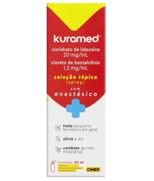 KURAMED 20MG+1,30MG/ML SOLUCAO TOPICA SPRAY 50ML