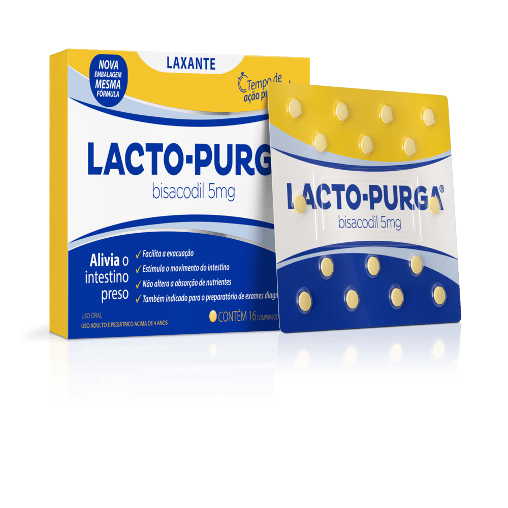LACTO-PURGA CAIXA COM 16 COMPRIMIDOS REVESTIDOS