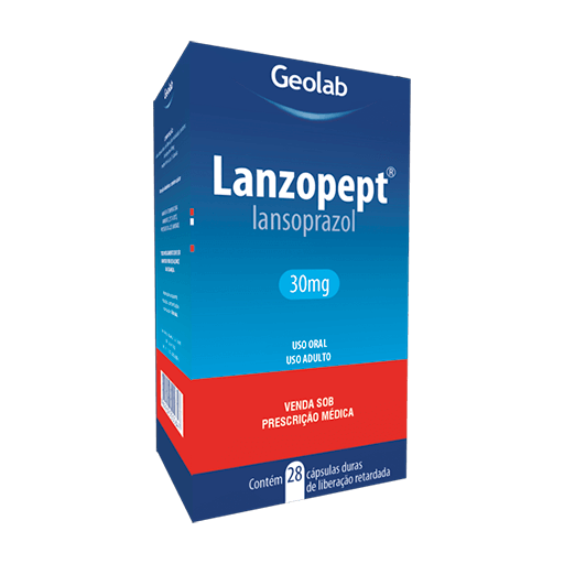 LANZOPEPT 30MG GEOLAB CAIXA COM 28 CAPSULAS