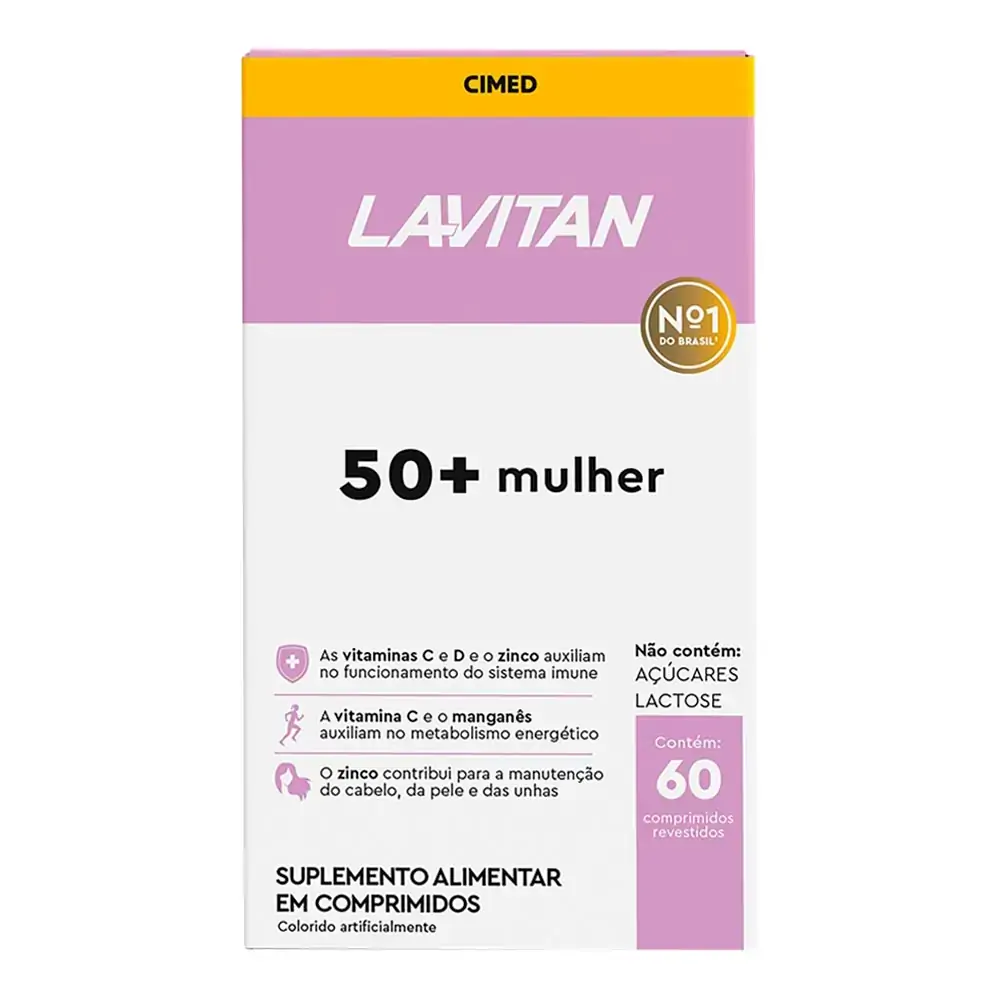 LAVITAN 50+ MULHER COM 60 COMPRIMIDOS REVESTIDOS