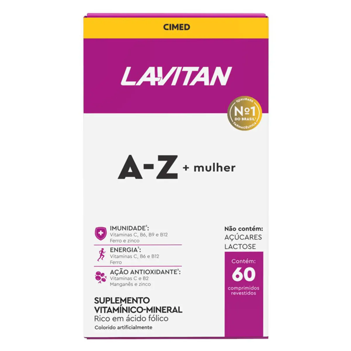 LAVITAN A-Z MULHER FRASCO COM 60 COMPRIMIDOS REVESTIDOS