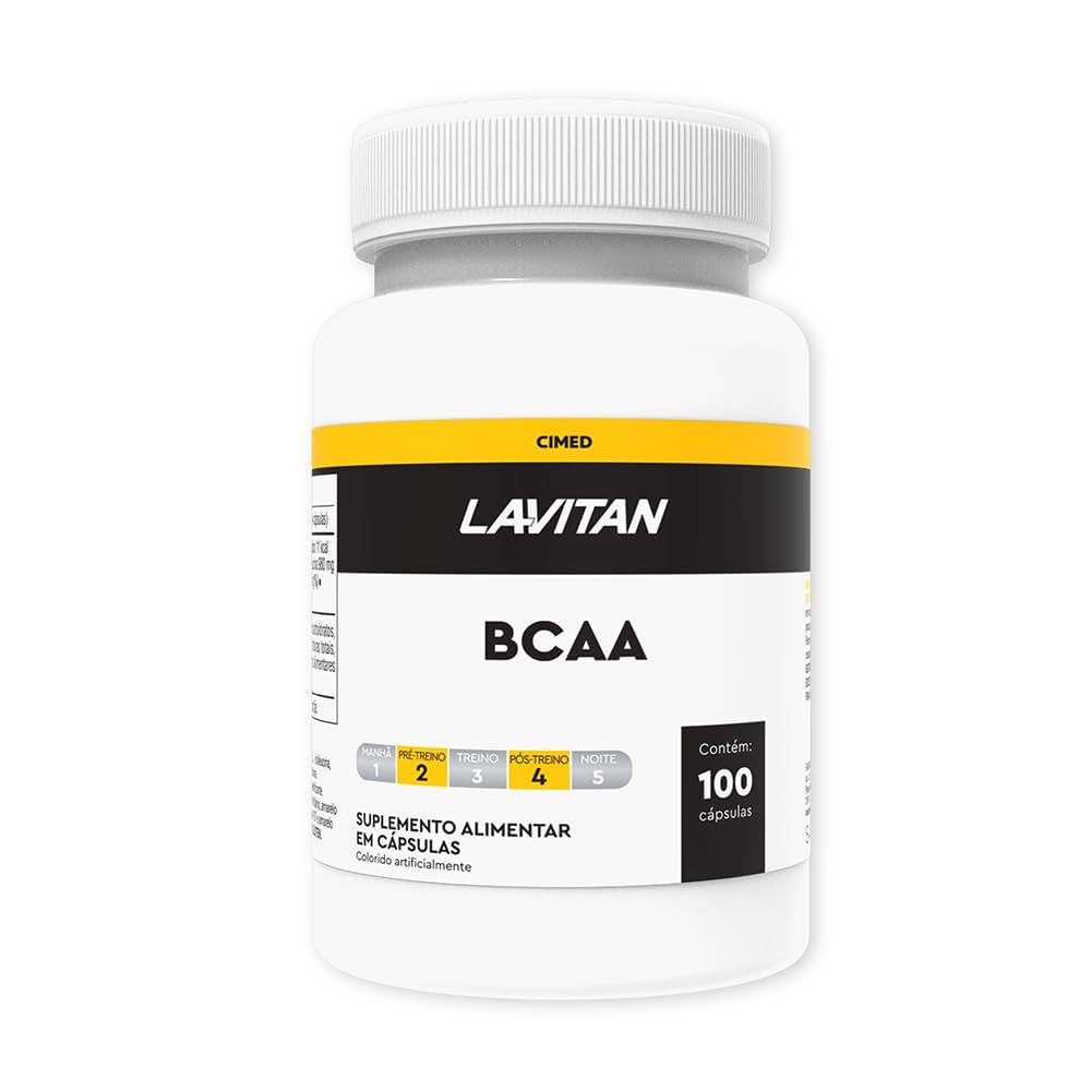 LAVITAN BCAA 2400 FRASCO COM 100 CAPSULAS