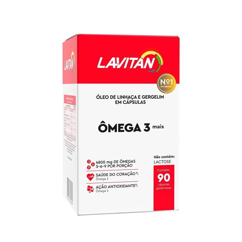 LAVITAN OMEGA 3 MAIS COM 90 CAPSULAS GEL