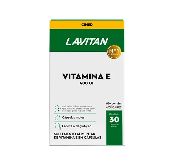 LAVITAN VITAMINA E FRASCO COM 30 CAPSULAS GEL