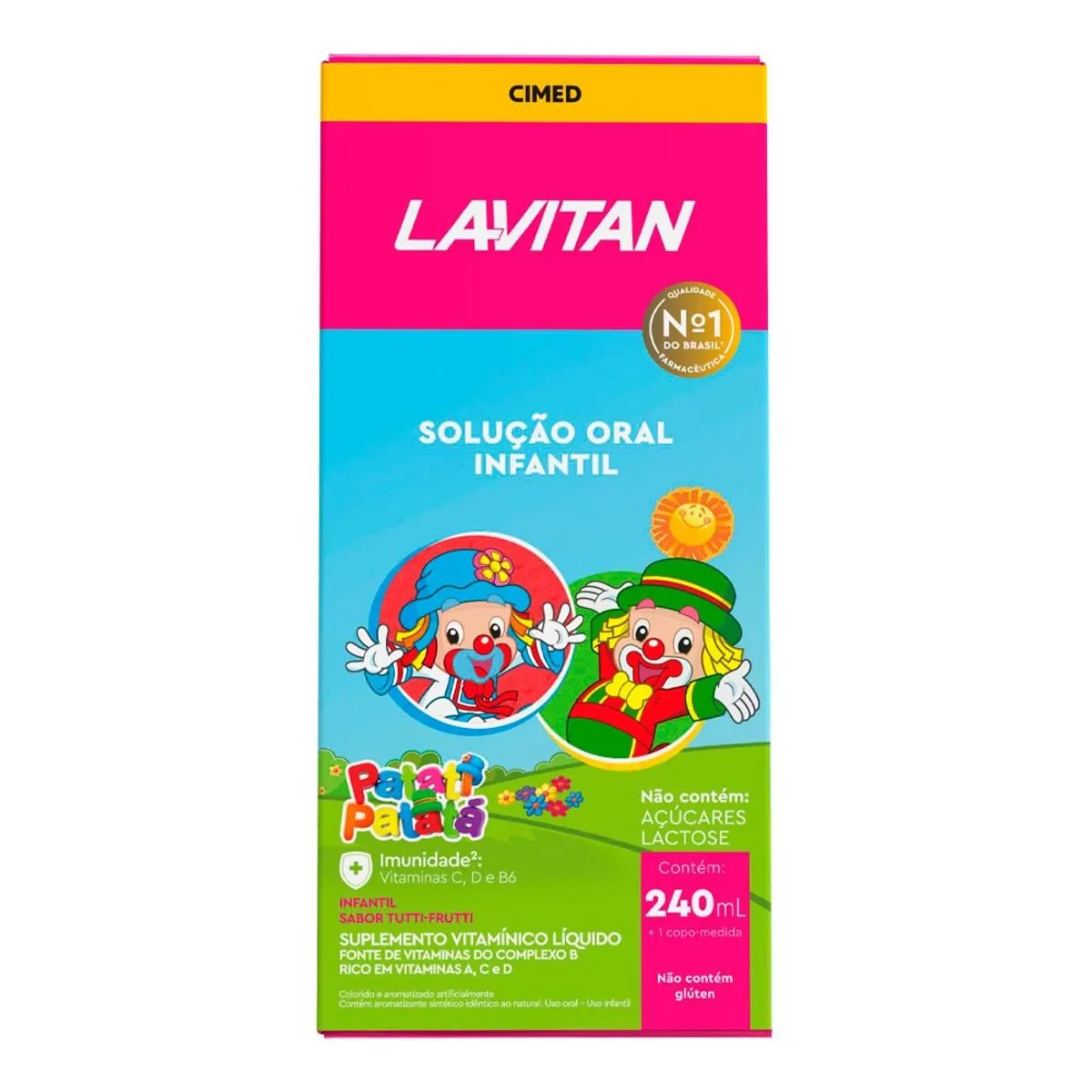 LAVITAN VITAMINA INFANTIL SOLUCAO ORAL SABOR TUTTI FRUTTI 240ML