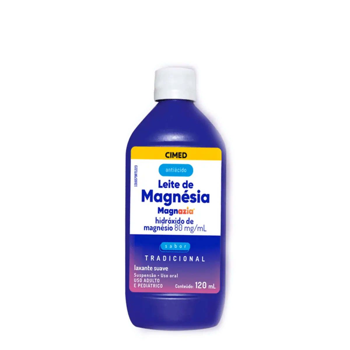 LEITE DE MAGNESIA MAGNAZIA 8% SUSPENSAO TRADICIONAL 120ML