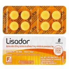 Thumbnail de LISADOR 500MG+5MG+10MG CARTELA COM 8 COMPRIMIDOS