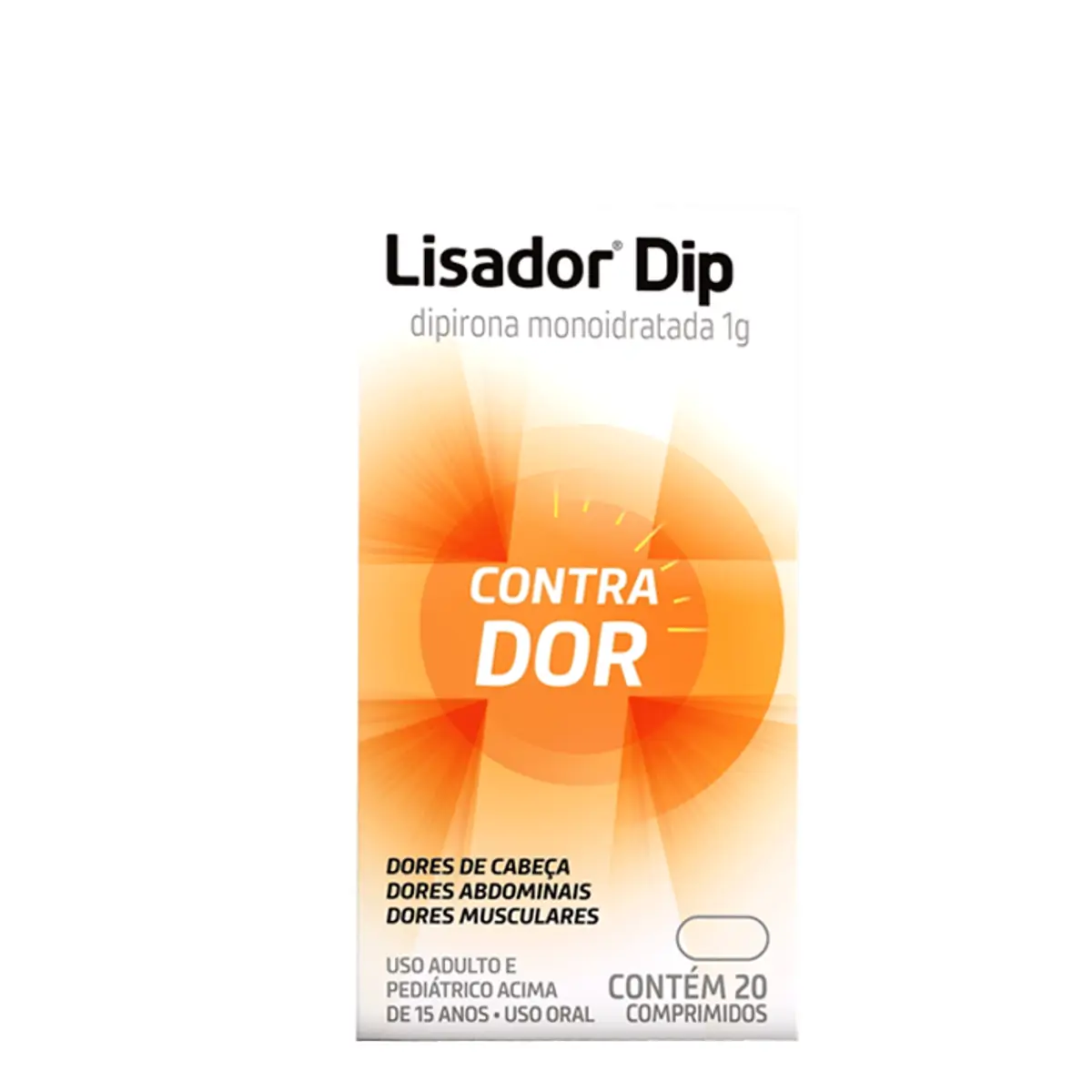 LISADOR DIP 1G BLISTER COM 20 COMPRIMIDOS
