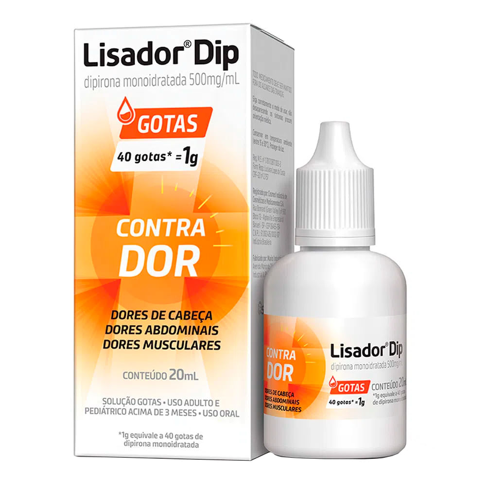 Thumbnail de LISADOR DIP 500MG/ML SOLUCAO ORAL FRASCO COM 20ML