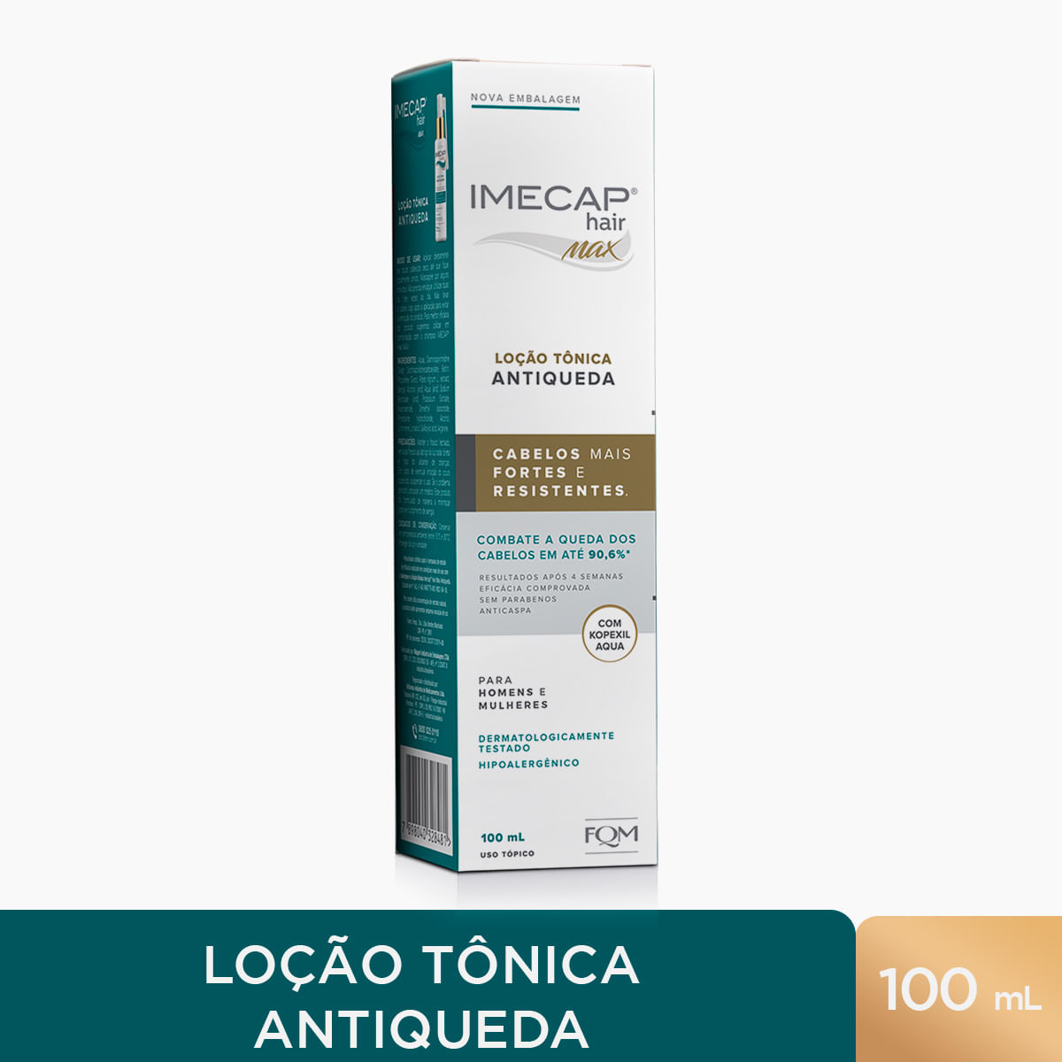 LOCAO CAPILAR IMECAP HAIR MEN FRASCO COM 100ML