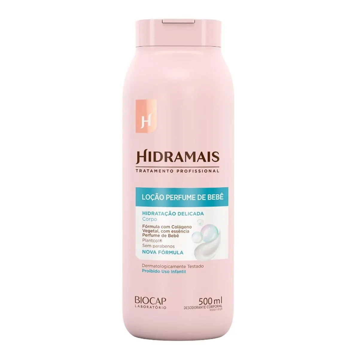 LOCAO DESODORANTE HIDRAMAIS PERFUME DE BEBE 500ML