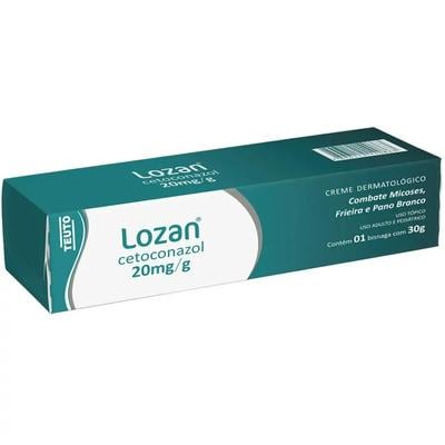 LOZAN 20MG/G TEUTO CREME DERMATOLOGICO BISNAGA COM 30G