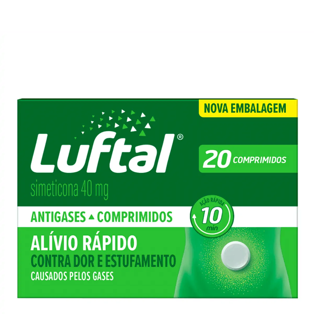 LUFTAL 40MG CAIXA COM 20 COMPRIMIDOS