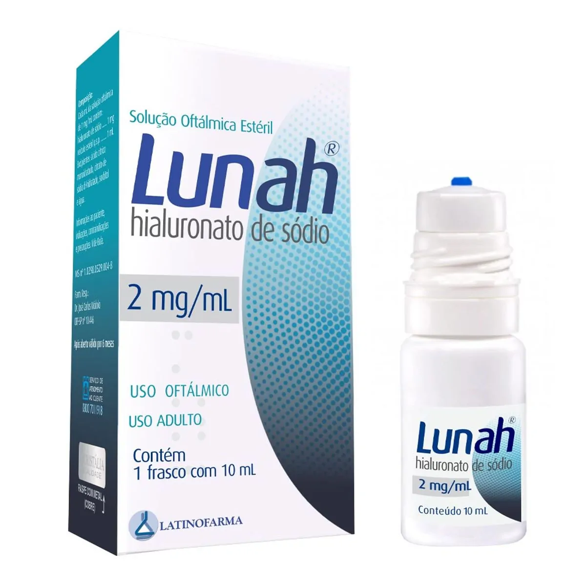 LUNAH 2MG/ML SOLUCAO OFTALMICA FRASCO GOTAS COM 10ML