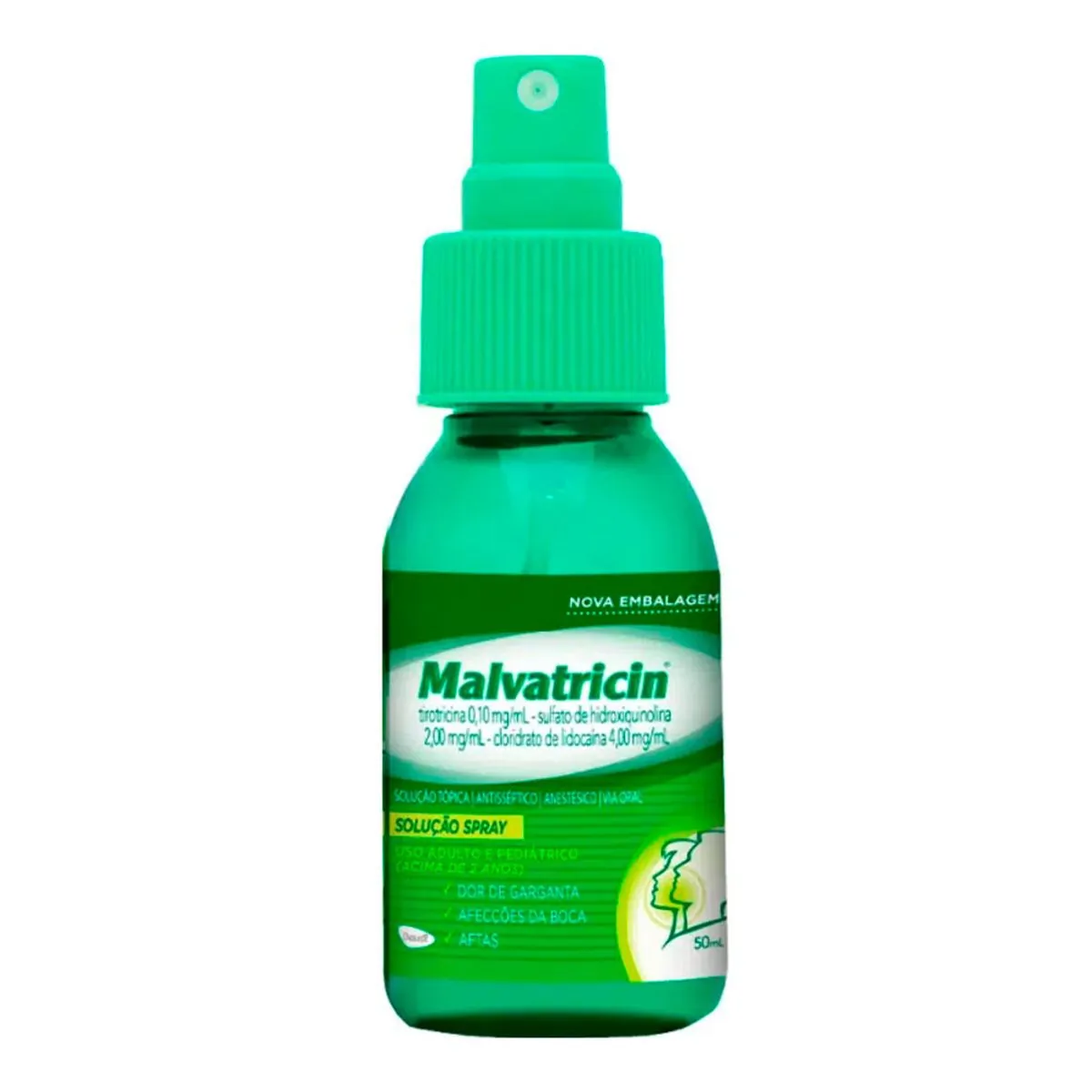 Thumbnail de MALVATRICIN 1MG+2MG+4MG/ML SOLUCAO ORAL SPRAY 50ML