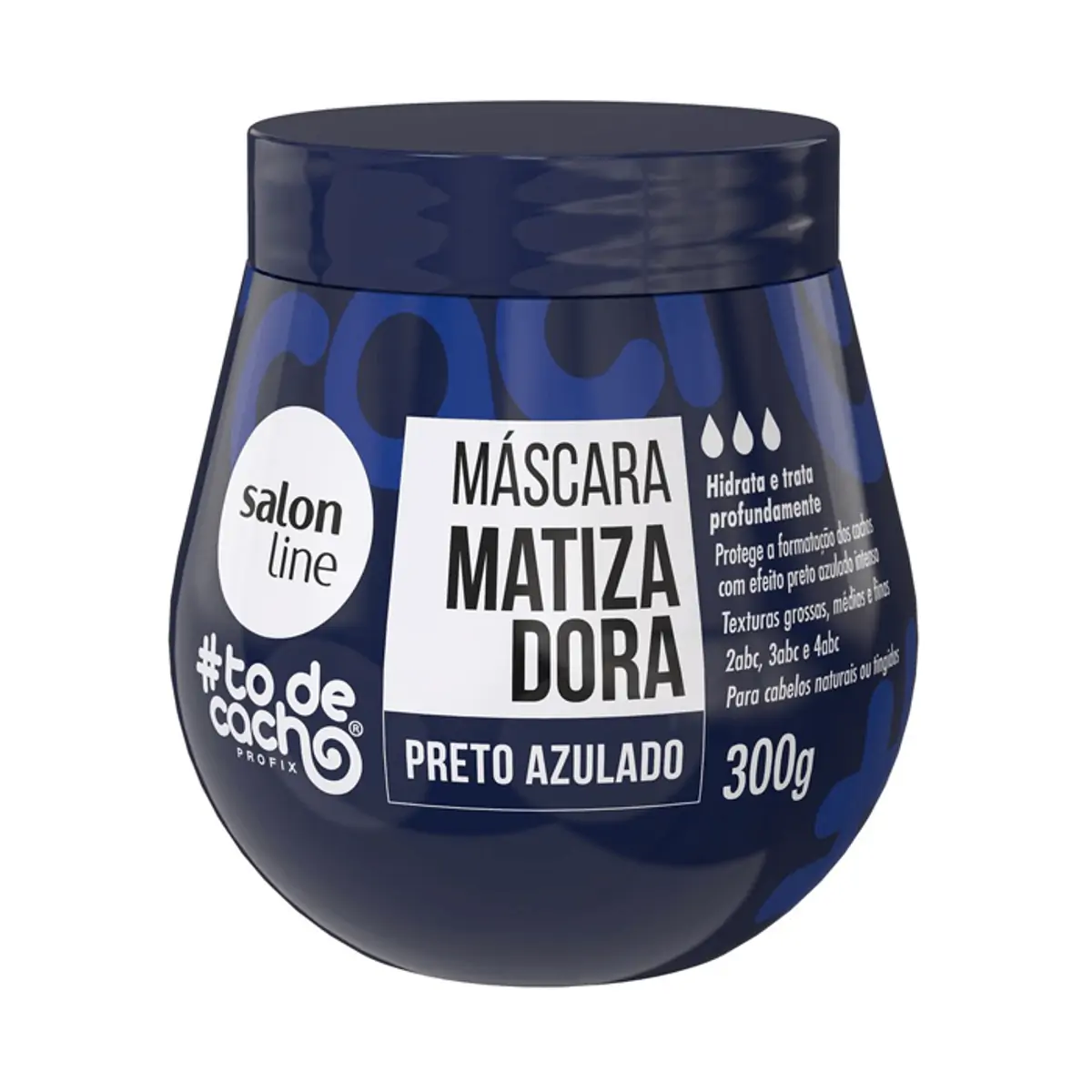 Thumbnail de MASCARA MATIZADORA SALON LINE #TODECACHO PRETO AZULADO 300G