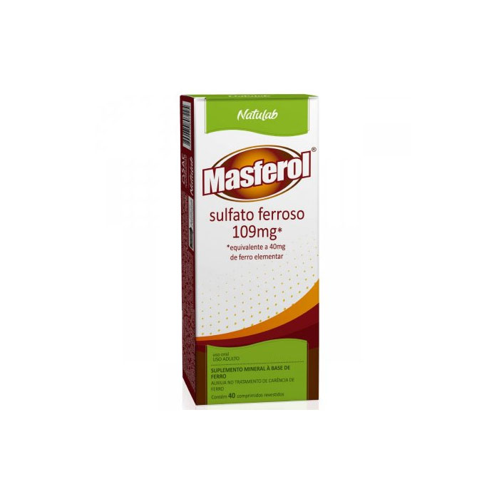 MASFEROL 109MG COM 40 COMPRIMIDOS