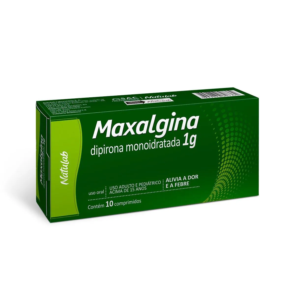 MAXALGINA 500MG DISPLAY COM 10 BLISTERES DE 10 COMPRIMIDOS