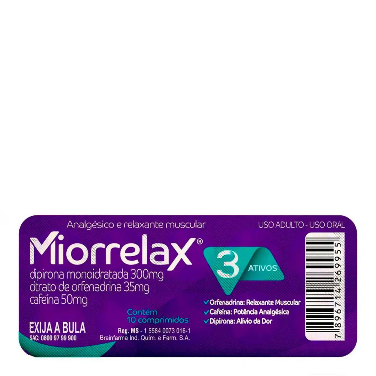Thumbnail de MIORRELAX 300MG+50MG+35MG DISPLAY COM 200 COMPRIMIDOS