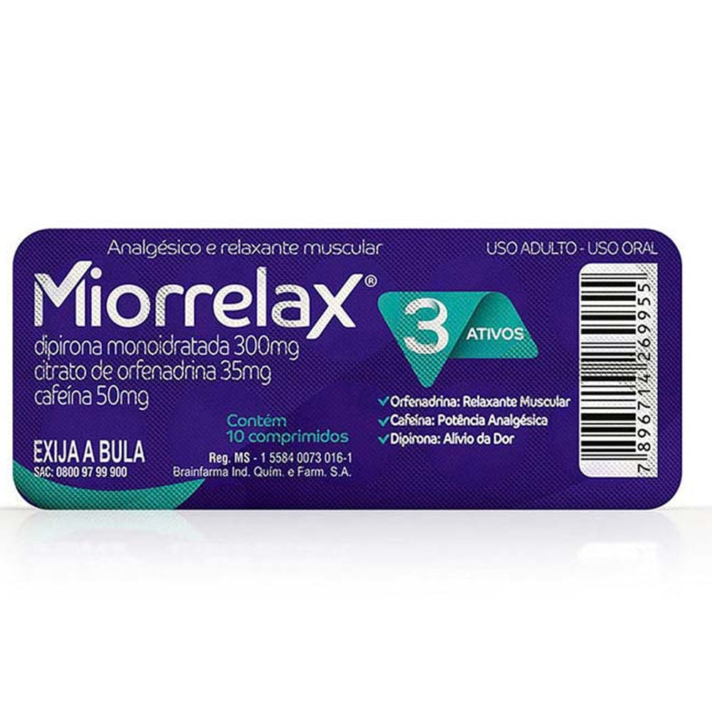 MIORRELAX 300MG+50MG+35MG DISPLAY COM 200 COMPRIMIDOS