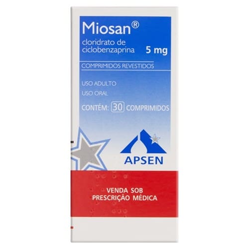 Thumbnail de MIOSAN 5MG APSEN CAIXA COM 10 COMPRIMIDOS REVESTIDOS