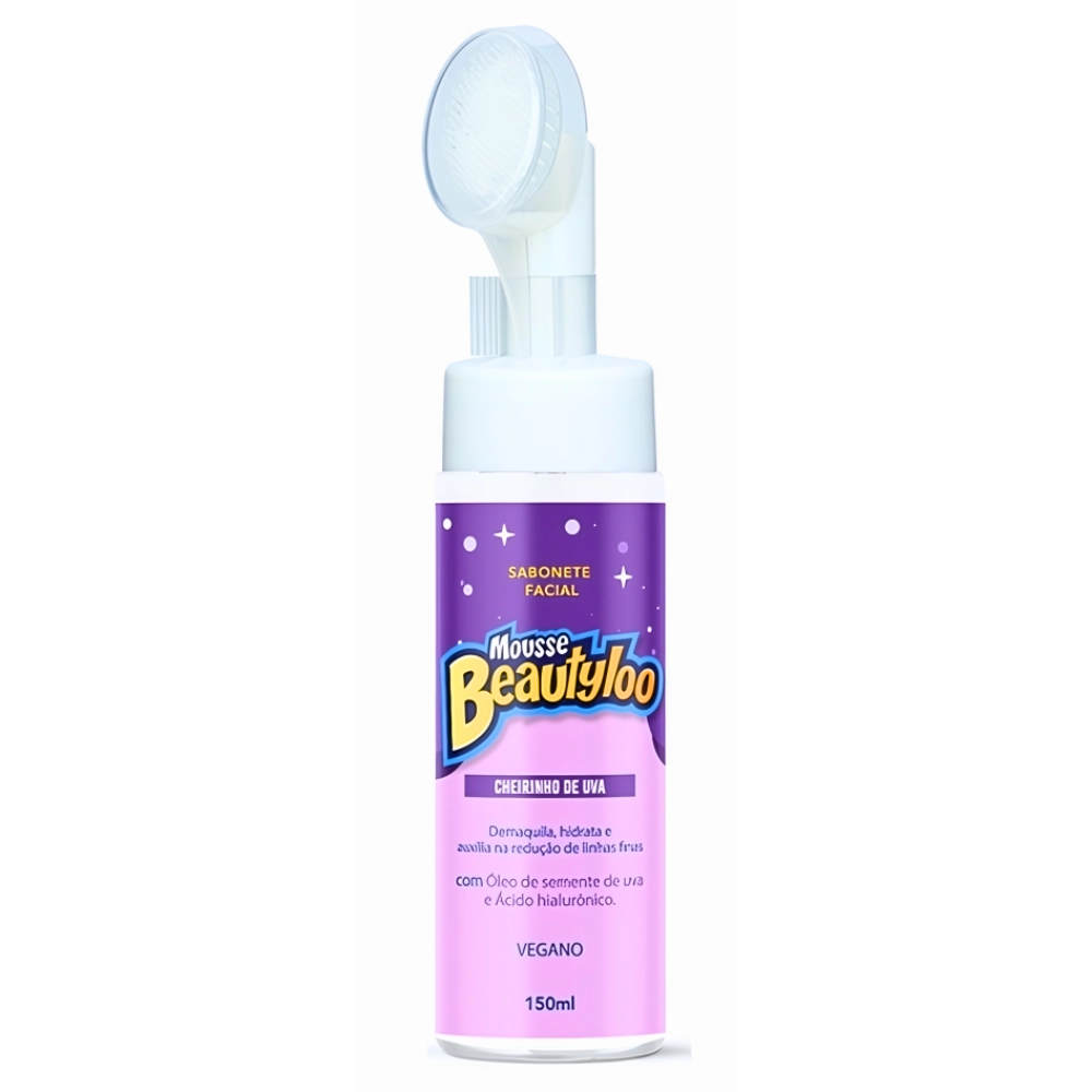 MOUSSE DE LIMPEZA FACE BEAUTIFUL BEAUTYLOO UVA