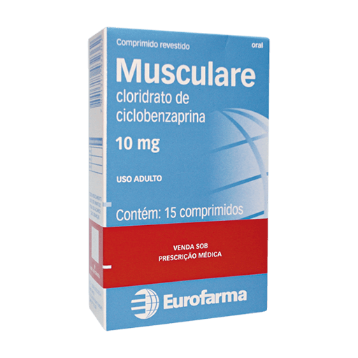 Thumbnail de MUSCULARE 10MG EUROFARMA CAIXA COM 15 COMPRIMIDOS REVESTIDOS