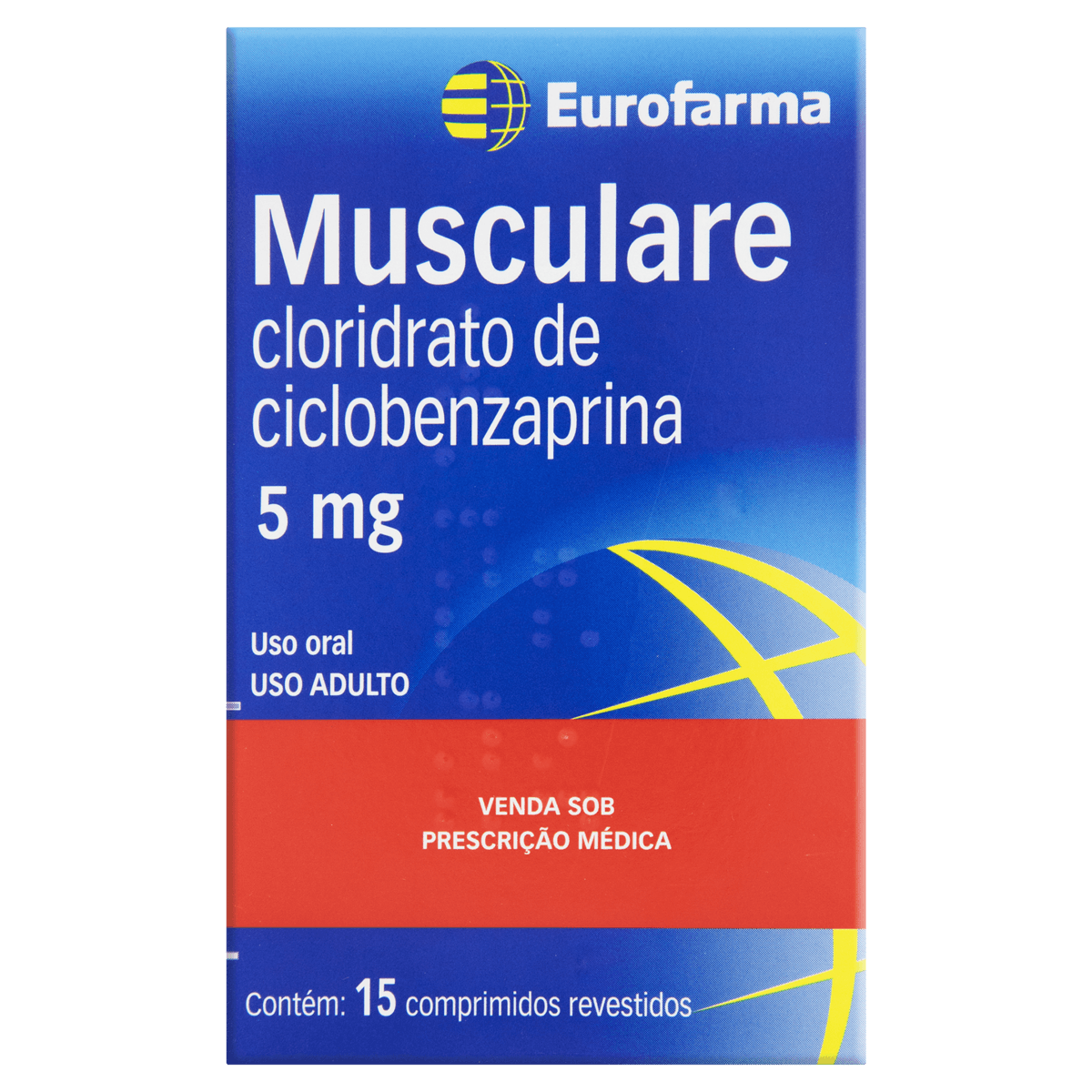 Thumbnail de MUSCULARE 5MG EUROFARMA CAIXA COM 15 COMPRIMIDOS