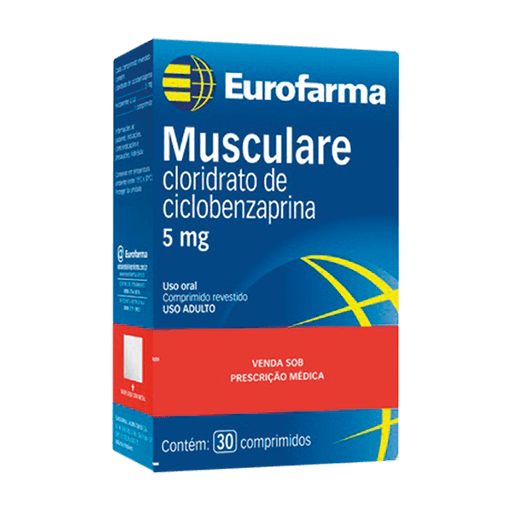 Thumbnail de MUSCULARE 5MG EUROFARMA CAIXA COM 30 COMPRIMIDOS