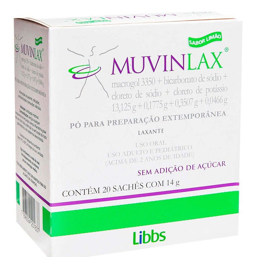 Thumbnail de MUVINLAX CAIXA COM 20 SACHES DE 14G