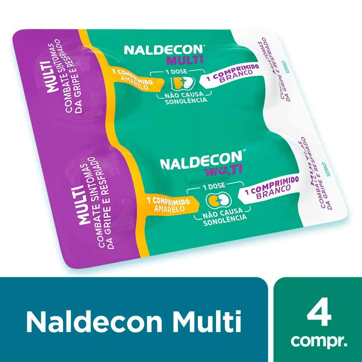 NALDECON DIA 400MG+20MG E 400MG CAIXA COM 100 COMPRIMIDOS