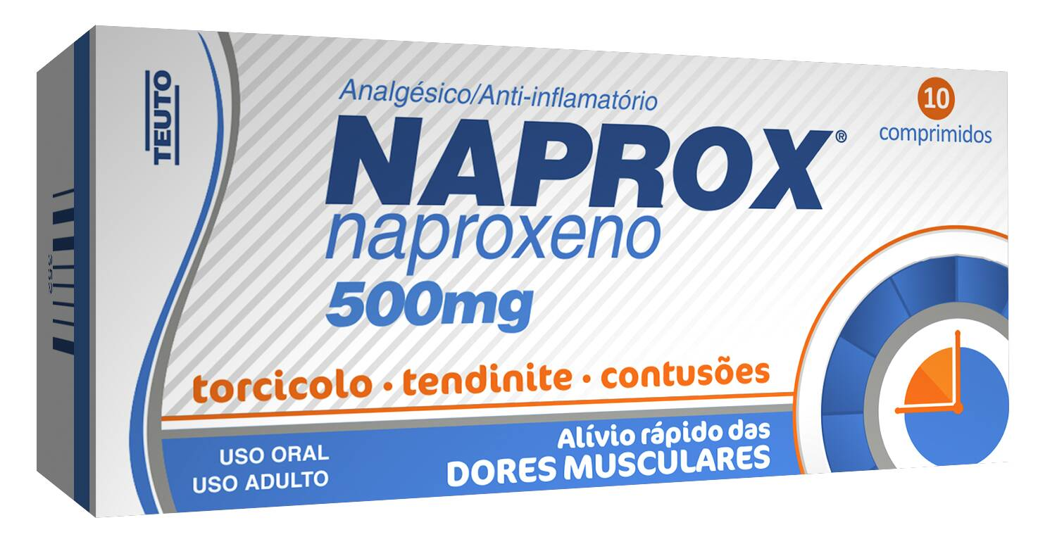 NAPROX 500MG TEUTO CAIXA COM 10 COMPRIMIDOS