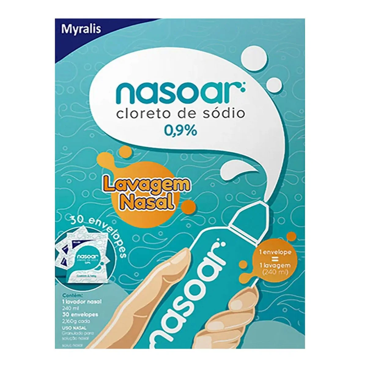 NASOAR 0,9% 30 ENVELOPES + FRASCO