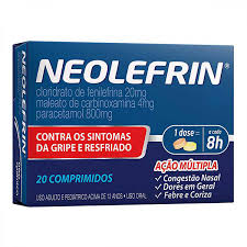 NEOLEFRIN 400MG+20MG+400MG+4MG CAIXA COM 20 COMPRIMIDOS
